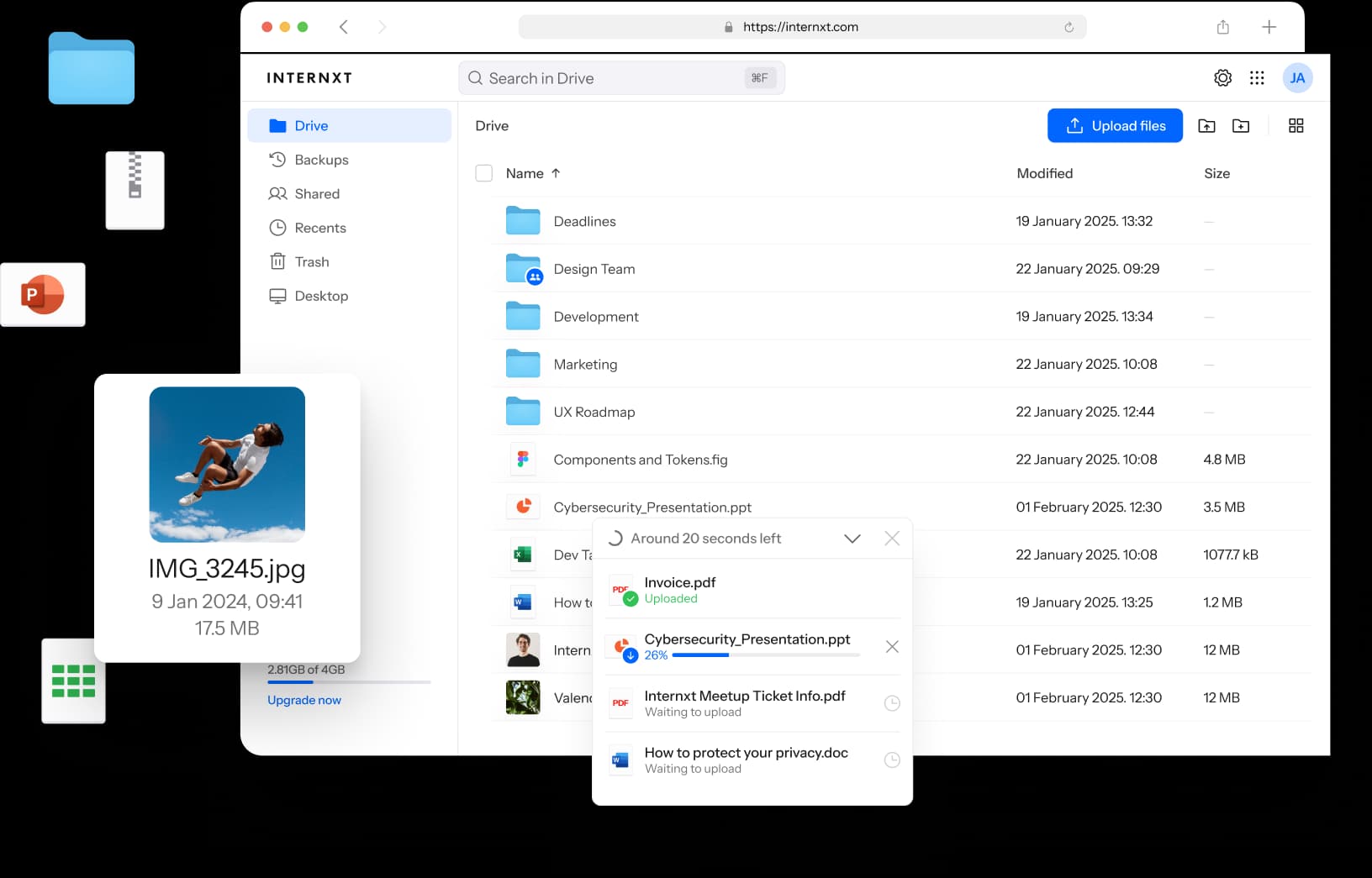 DriveWeb DarkMode image desktop