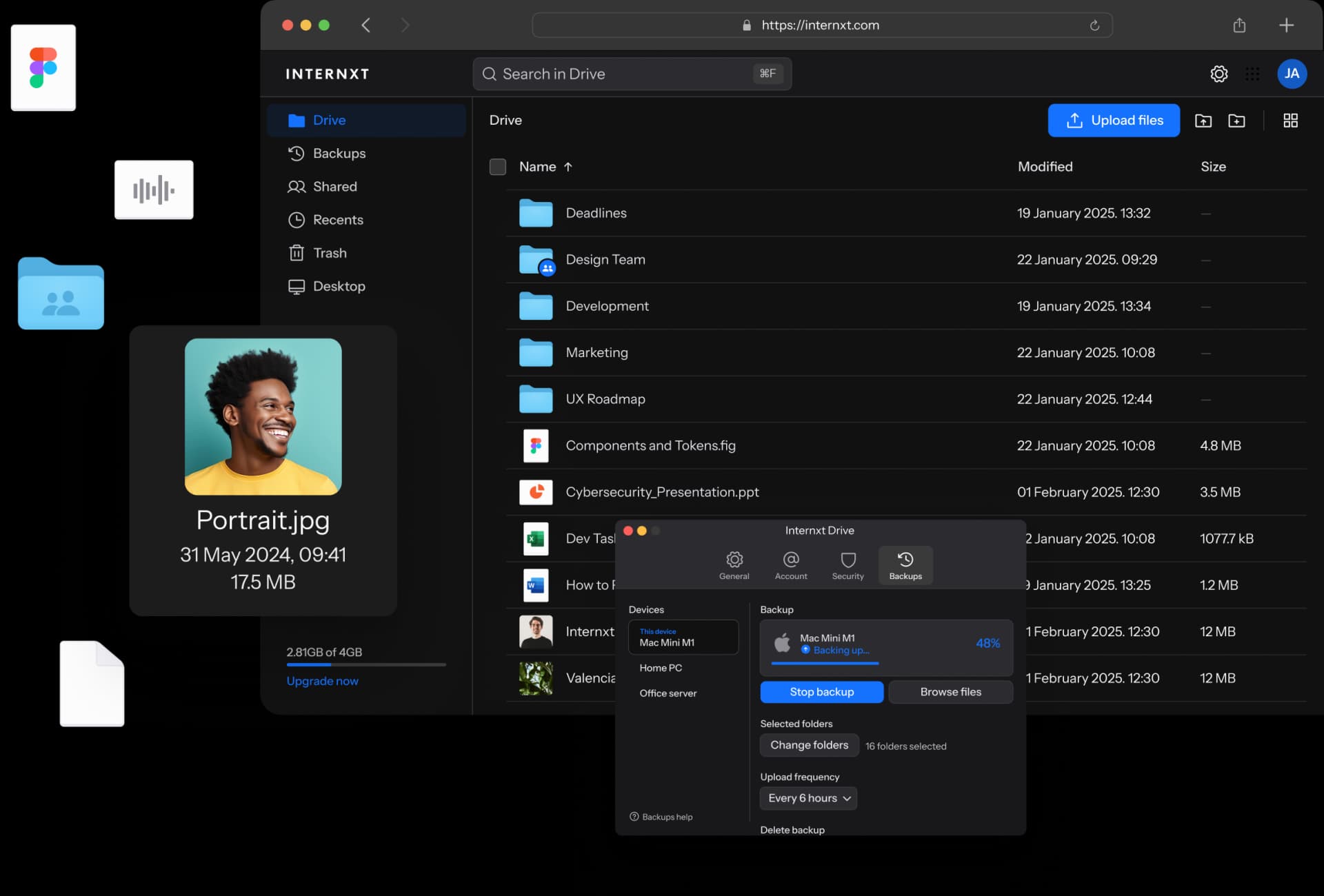 DriveWeb DarkMode image desktop