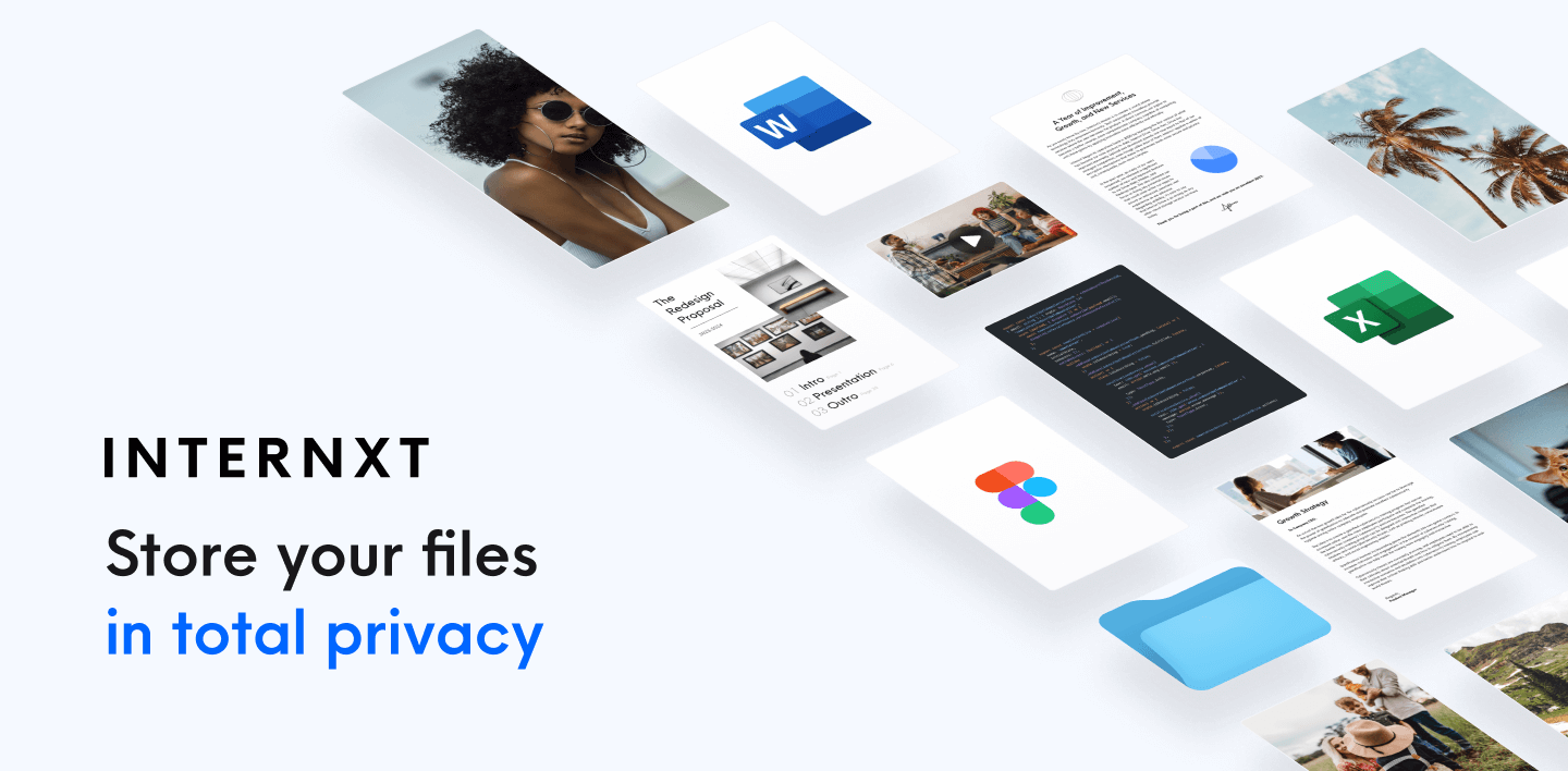 Preview image of website "Internxt – Private &amp; Secure Cloud Storage"